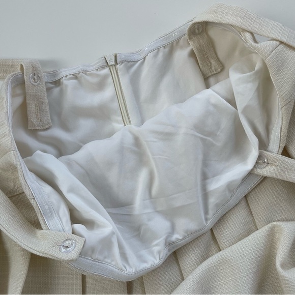 Commense Cream Oat Sacred Dream Skater Pleated Mini Dress Size Small, NWOT! - Picture 6 of 10